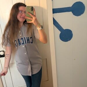 majestic jersey Chicago cubs gray jersey